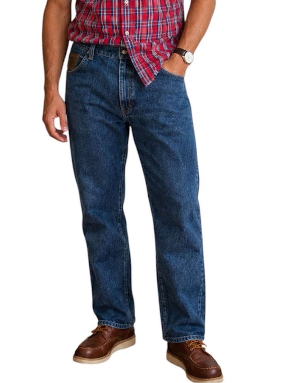 Wrangler Riggs Workwear Carpenter Jeans Mens 44x34 Blue Denim Relaxed Fit
